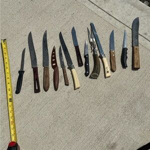 Random set of knifes set of 13 - as is condition
